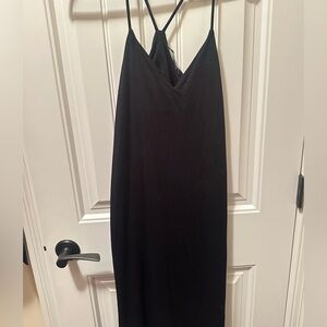 Zara Black Low-Cut Dress
